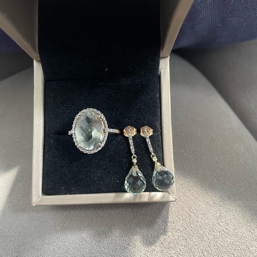 Elegant Silver and Gold Jewelry Set